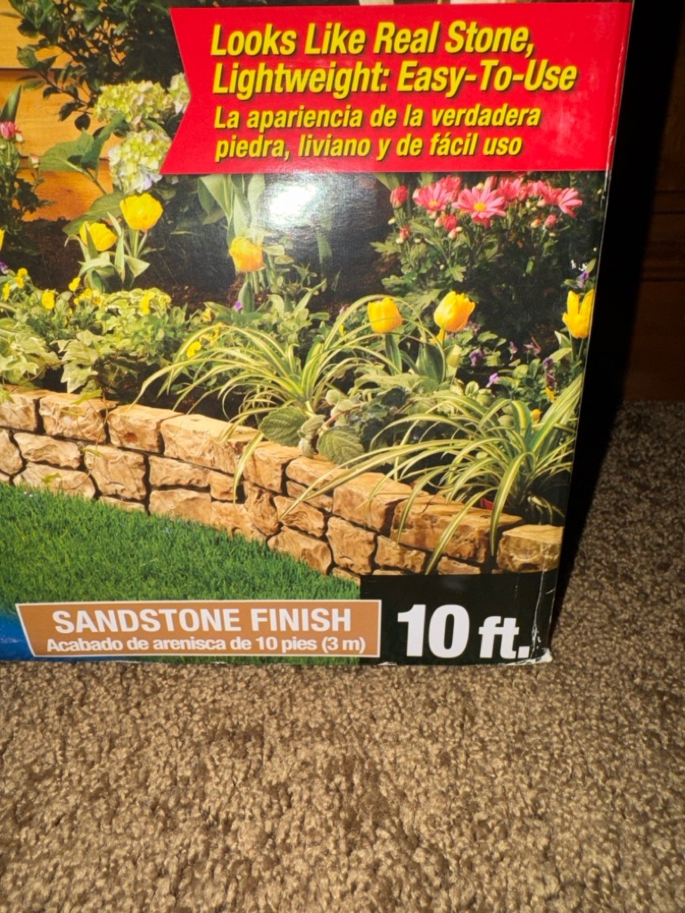 Outdoor Fake Stone Wall Border - Picture 3 of 5